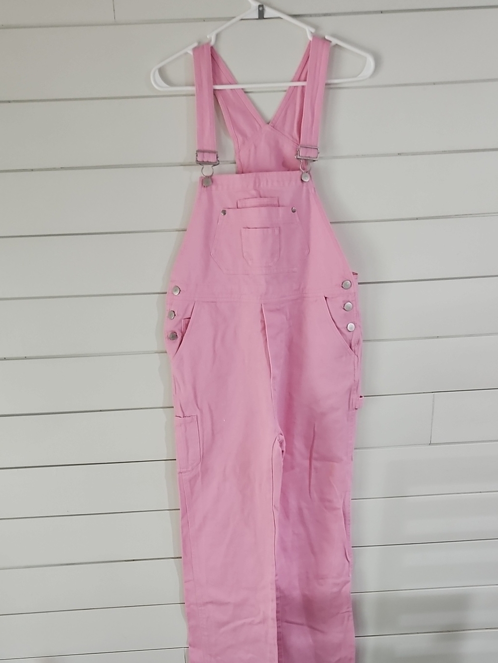 Vintage Jitterbug Ranch Pink Cotton Overalls Dungarees. Sz 31L